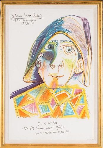 Picasso, Galerie Louise Leiris - Harlequin