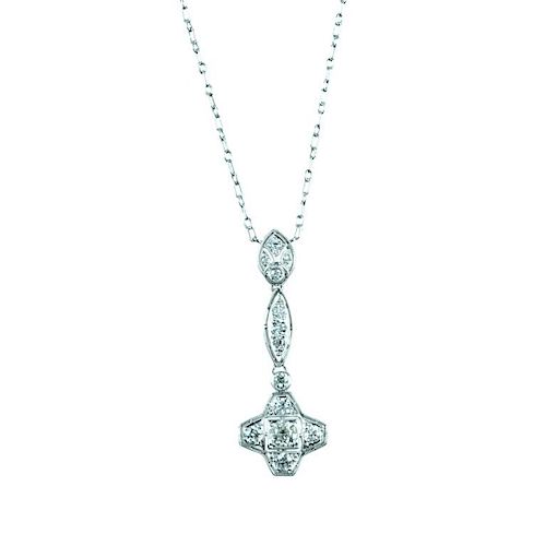 Tiffany & Co. Art Deco Style Diamond Necklace