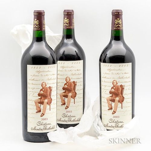 Chateau Mouton Rothschild 2003, 3 magnums