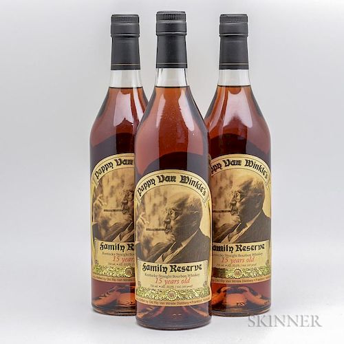 Pappy Van Winkle Family's Reserve 15 Years Old, 3 750ml bottles (oc)