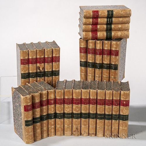 Decorative Bindings, Sets, Washington Irving's Works   in Twenty-seven Volumes, Sunnyside Edition.