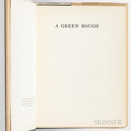 Faulkner, William (1897-1962) A Green Bough  , Trade Edition.