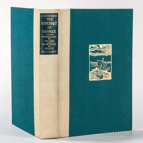 Homer. The Odyssey  , Illustrated and Signed by N.C. Wyeth.