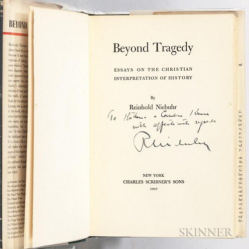 Niebuhr, Reinhold (1892-1971) Beyond Tragedy  , Signed Copy.