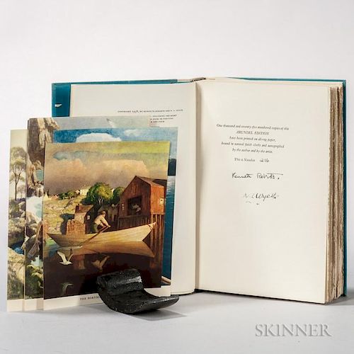 Roberts, Kenneth (1885-1957) and N.C. Wyeth (1882-1945) Trending into Maine  , Signed Limited Edition.