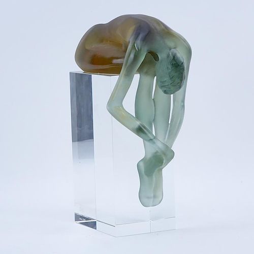 Daum Pate De Verre and Clear Glass Sculpture "Ballerine". Designed by  Sylvie Mangaud-Lasseigne, French (20th C). sold at auction on 8th November  | Bidsquare