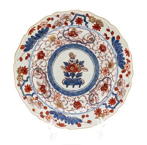 An English Porcelain Plate Diameter 8 3/4 inches.