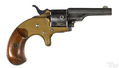 Colt open top seven shot revolver