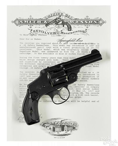 Smith & Wesson safety hammerless revolver