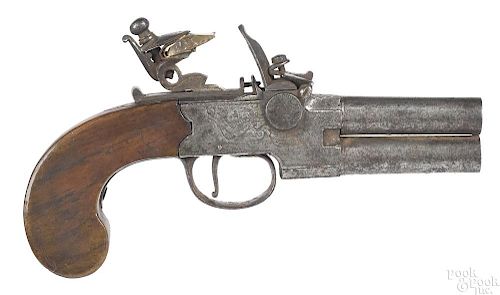 Hodgson & Co. box lock flintlock pistol