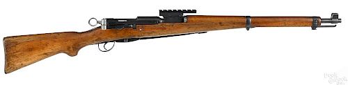 Swiss model K-31 bolt action rifle