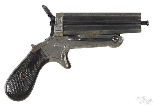 European four shot pepperbox pistol