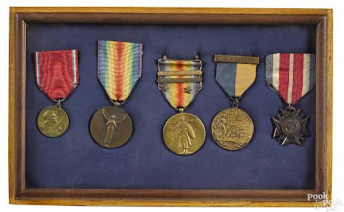 Group of WWI medals