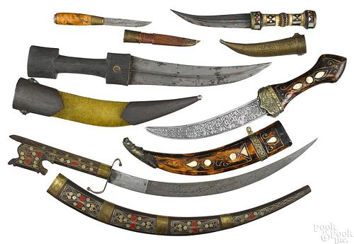 Five Middle Eastern & North African bladed weapons