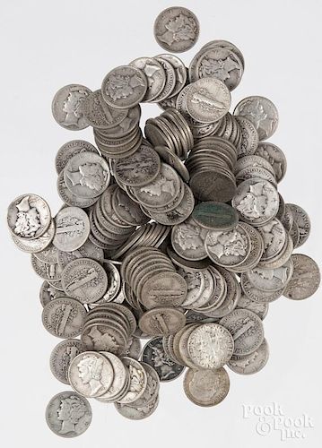 Standing Liberty quarters and Mercury dimes
