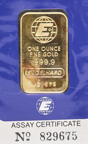 Engelhard 1 ozt. gold bar.