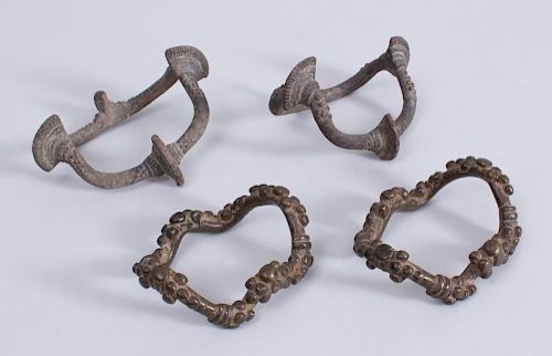 PAIR OF INDIAN BRONZE ANKLETS, ORISSA