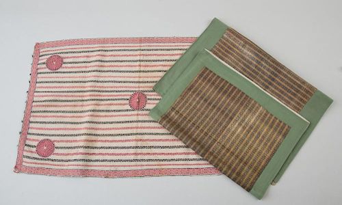 INDIAN EMBROIDERED PANEL, KANTHA, BENGAL