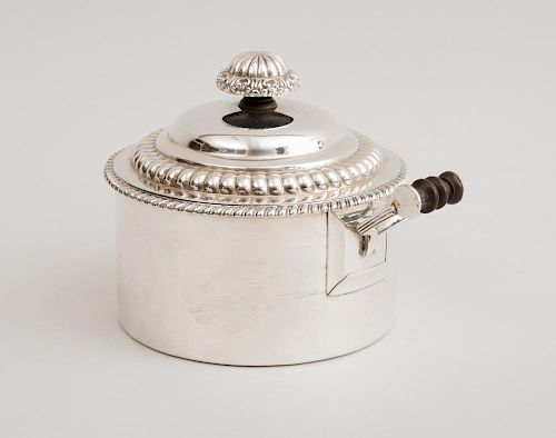 INDIAN SILVER CURRY POT AND COVER