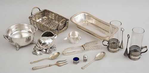 GROUP OF SILVER-PLATED ARTICLES