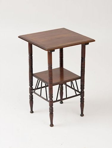 ENGLISH AESTHETIC MOVEMENT MAHOGANY SIDE TABLE, IN THE MANNER OF E.W. GODWIN