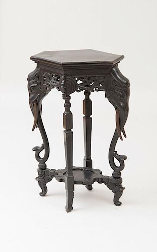 AMERICAN AESTHETIC MOVEMENT EBONIZED STAND, IN THE INDIAN TASTE