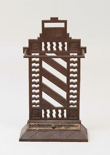 ENGLISH AESTHETIC MOVEMENT CAST IRON STICK STAND, ATTRIBUTED TO THOMAS JECKYLL