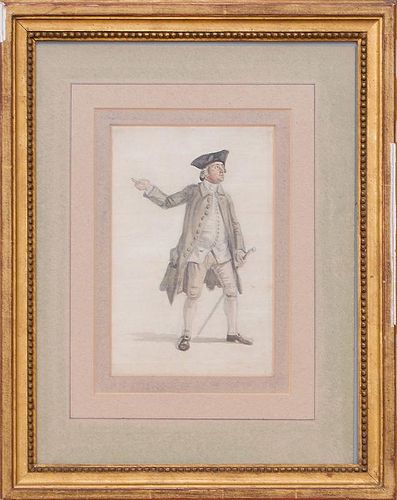 PAUL SANDBY (1725-1809): STUDY OF A GENTLEMAN WEARING A TRICORN HAT