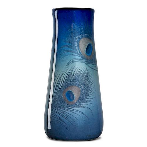 CARL SCHMIDT; ROOKWOOD Iris glaze vase