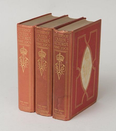 GEORGE EARLE BUCKLE, ED., THE LETTERS OF QUEEN VICTORIA, THREE VOLUMES