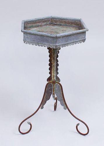 FRENCH ZINC PLANT STAND