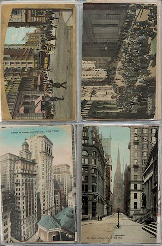 COLLECTION OF POSTCARDS OF NEW YORK, ORGANIZED BY ARCHITECTURE AND LOCATION