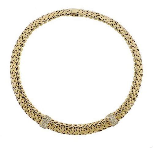 Tiffany &amp; Co 18k Gold Diamond Necklace