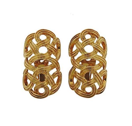 1970s 18k Gold Earrings