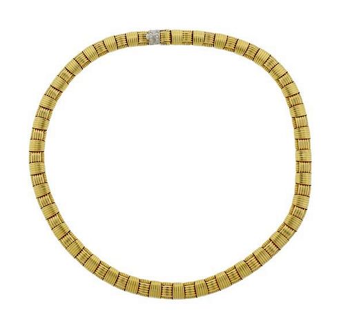 Roberto Coin Appassionata 18K Gold Diamond Necklace