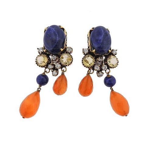 Iradj Moini Multi Color Gemstone Earrings