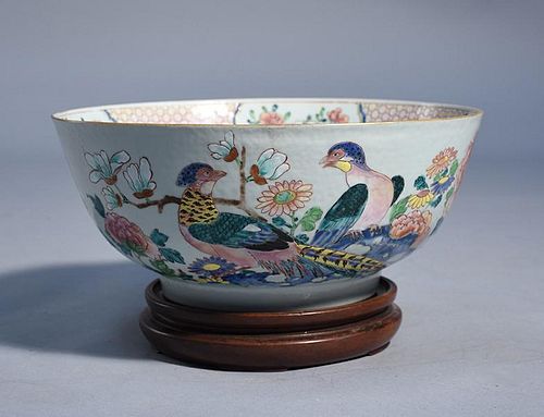 18th C. Chinese Punch Bowl
