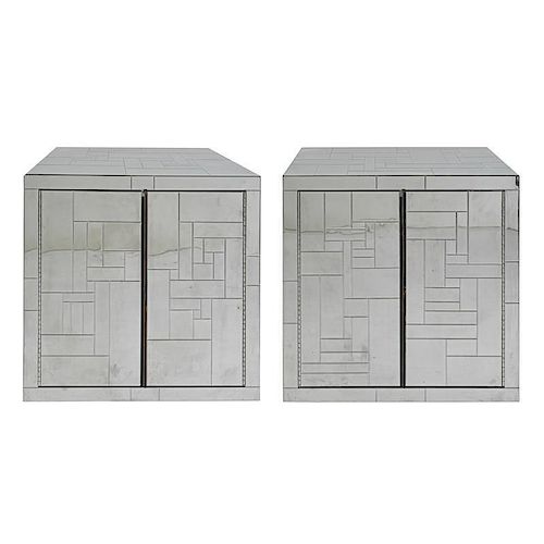 PAUL EVANS Pair of wall cabinets
