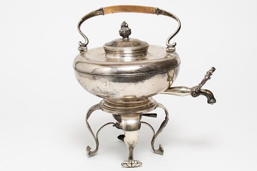 Austrian Silver Serving Urn, Stand, & Burner, 1840