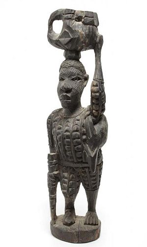 African Ethnographic Tribal Ebony Wood Carving
