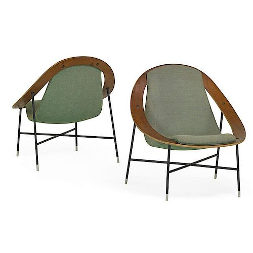 ICO AND LUISA PARISI Pair of lounge chairs