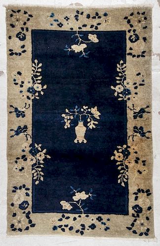 Antique Chinese Rug: 3' x 4'9''
