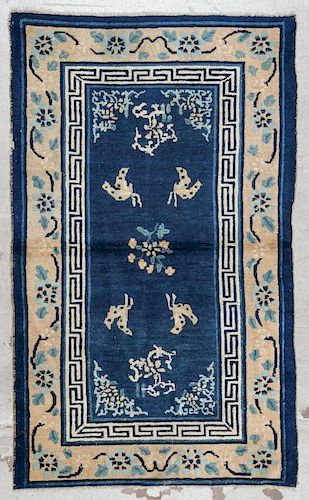 Antique Chinese Rug: 3' x 5'