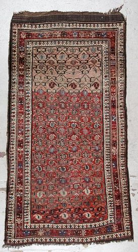 Antique West Persian Kurd Rug: 3'11'' x 7'7''