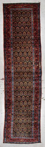 Antique West Persian Kurd Rug: 3'10'' x 14'1''