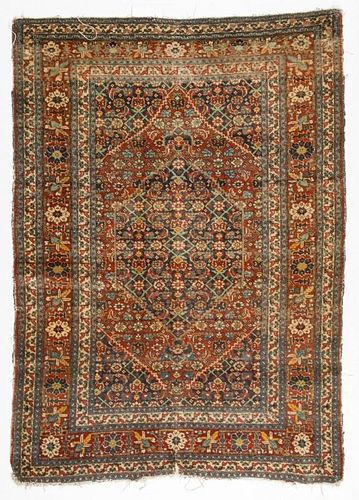 Antique Tabriz Rug: 4'5'' x 6'3''