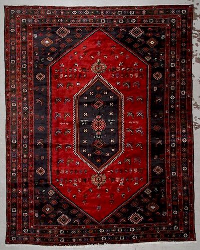 Vintage Shiraz Rug: 10'1'' x 12'10''