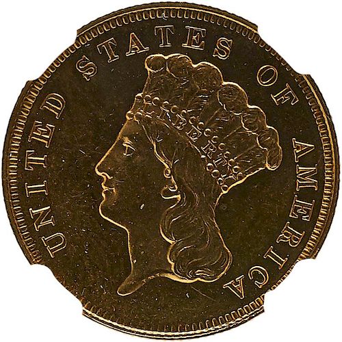 U.S. 1864 $3 GOLD COIN
