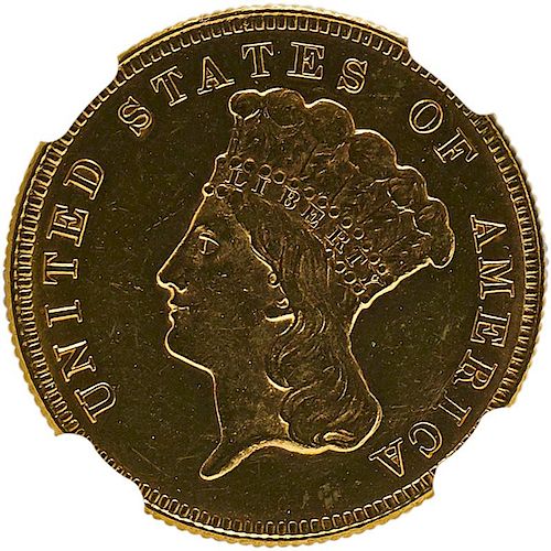 U.S. 1874 $3 GOLD COIN