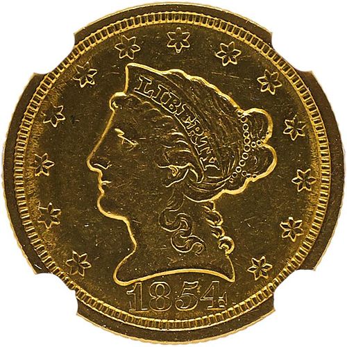 U.S. 1854-O $2.5 GOLD COIN